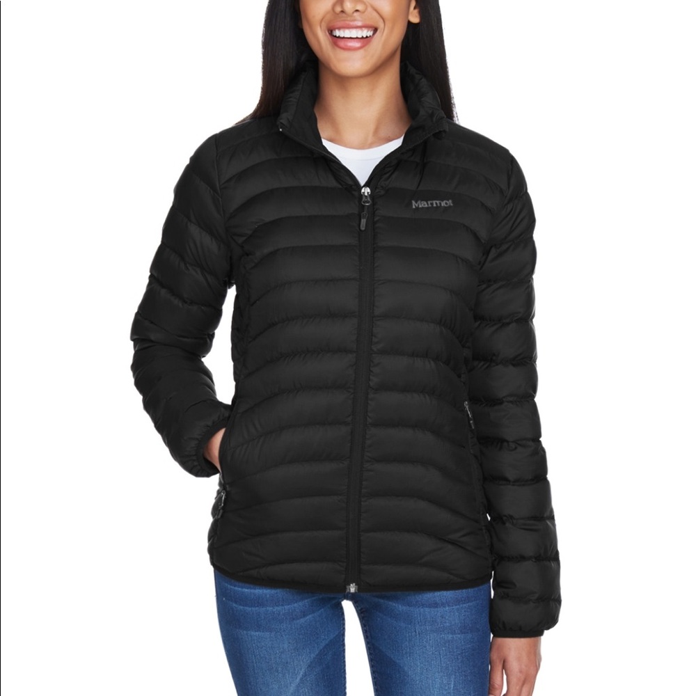 Marmot Black Aruna Down Jacket Size Medium